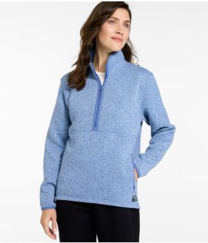 Women's L.L.Bean Sweater Fleece Half-Zip Pullover