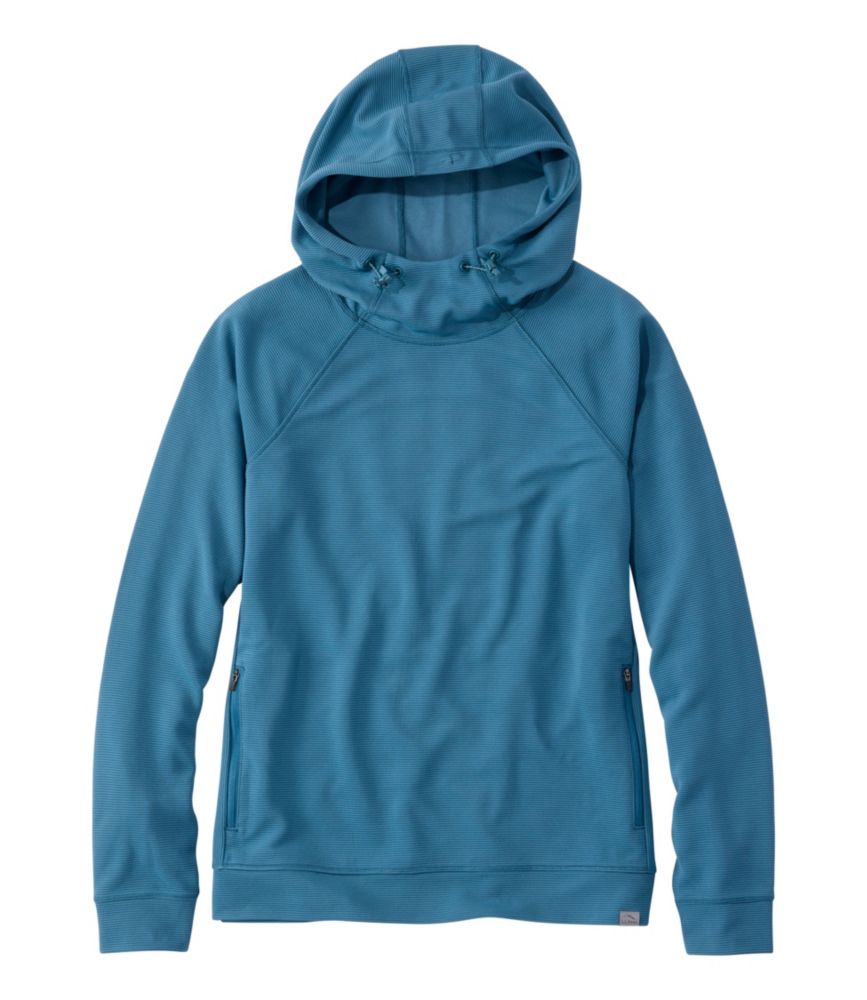 Women's VentureStretch Ottoman-Rib Hoodie, Sail Blue, small image number 1