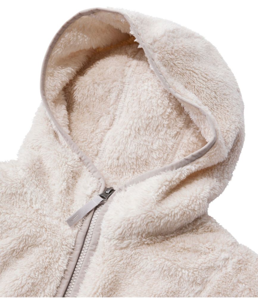 Women's L.L.Bean Hi-Pile Fleece Jacket, Long Hooded, Gingerbread Heather, small image number 4