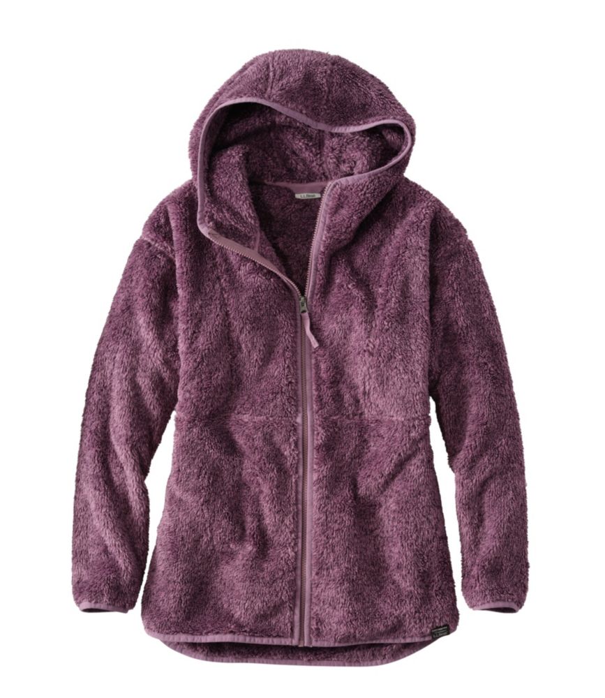 Women's L.L.Bean Hi-Pile Fleece Jacket, Long Hooded