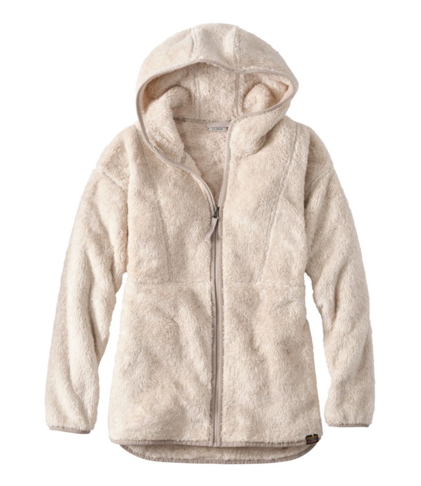 Women's L.L.Bean Hi-Pile Fleece Jacket, Long Hooded