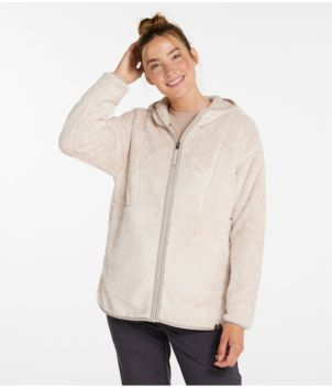 Women's L.L.Bean Hi-Pile Fleece Jacket, Long Hooded