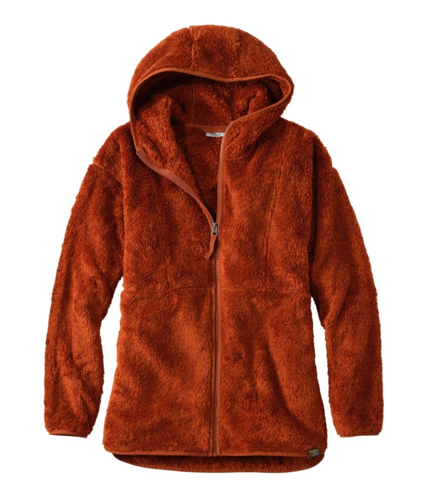 Women's L.L.Bean Hi-Pile Fleece Jacket, Long Hooded