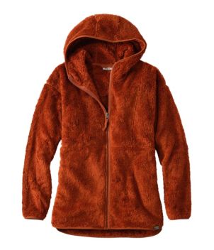 Women's L.L.Bean Hi-Pile Fleece Jacket, Long Hooded