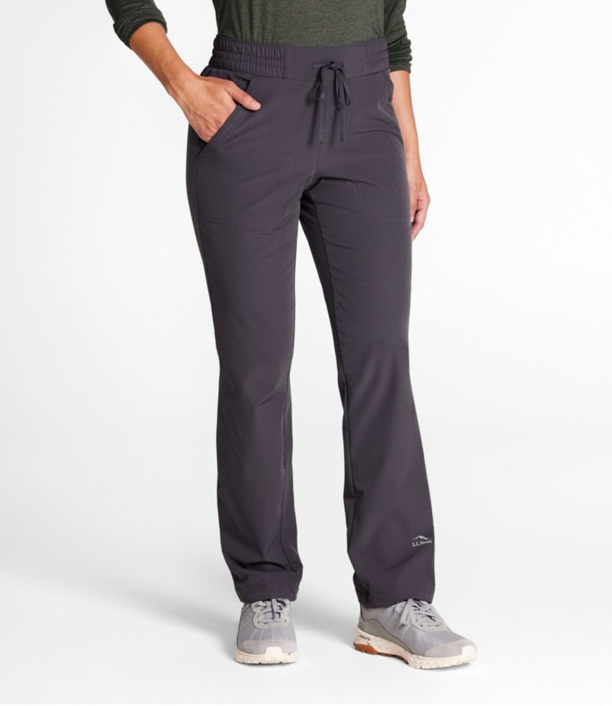 Women's VentureStretch Trail Pants, Brushed-Back Straight-Leg, Granite, small image number 2