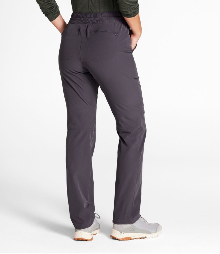 Women's VentureStretch Trail Pants, Brushed-Back Straight-Leg, Granite, small image number 3