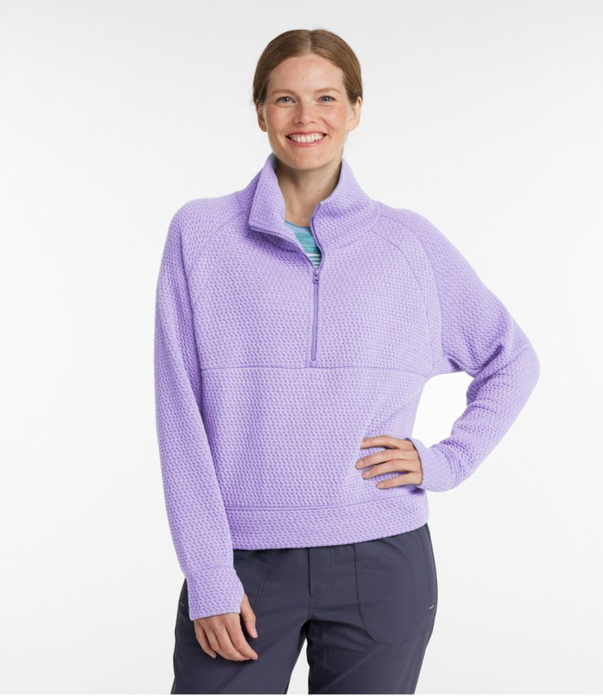 Women's Ridgeknit Half-Zip Pullover, Oversized