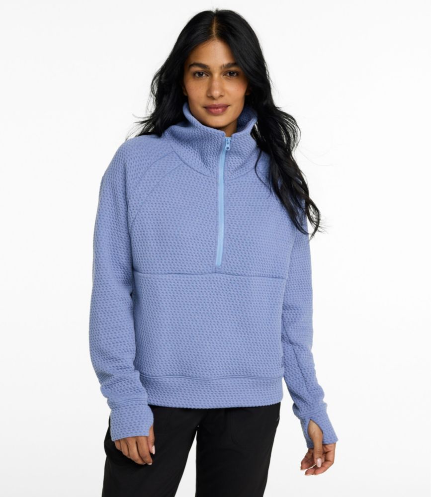 Women's Ridgeknit Half-Zip Pullover, Oversized