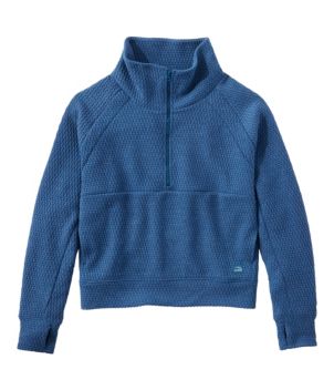 Women's Ridgeknit Half-Zip Pullover, Oversized