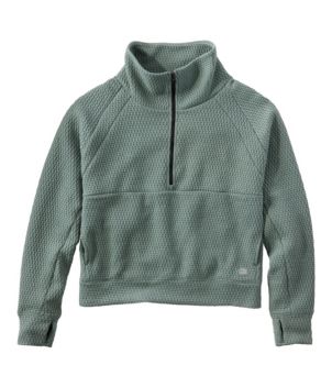 Women's Ridgeknit Half-Zip Pullover, Oversized