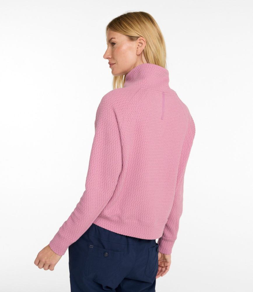 Women's Ridgeknit Half-Zip Pullover, Oversized