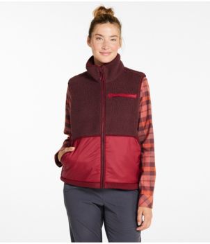 Women's Mountainside Fleece Vest, Colorblock, New