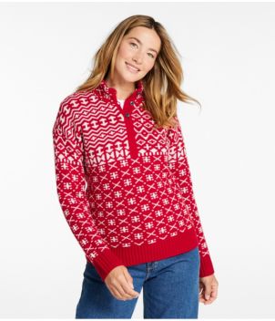 Women's Signature Kingfield Merino Wool Sweater, Fair Isle, New