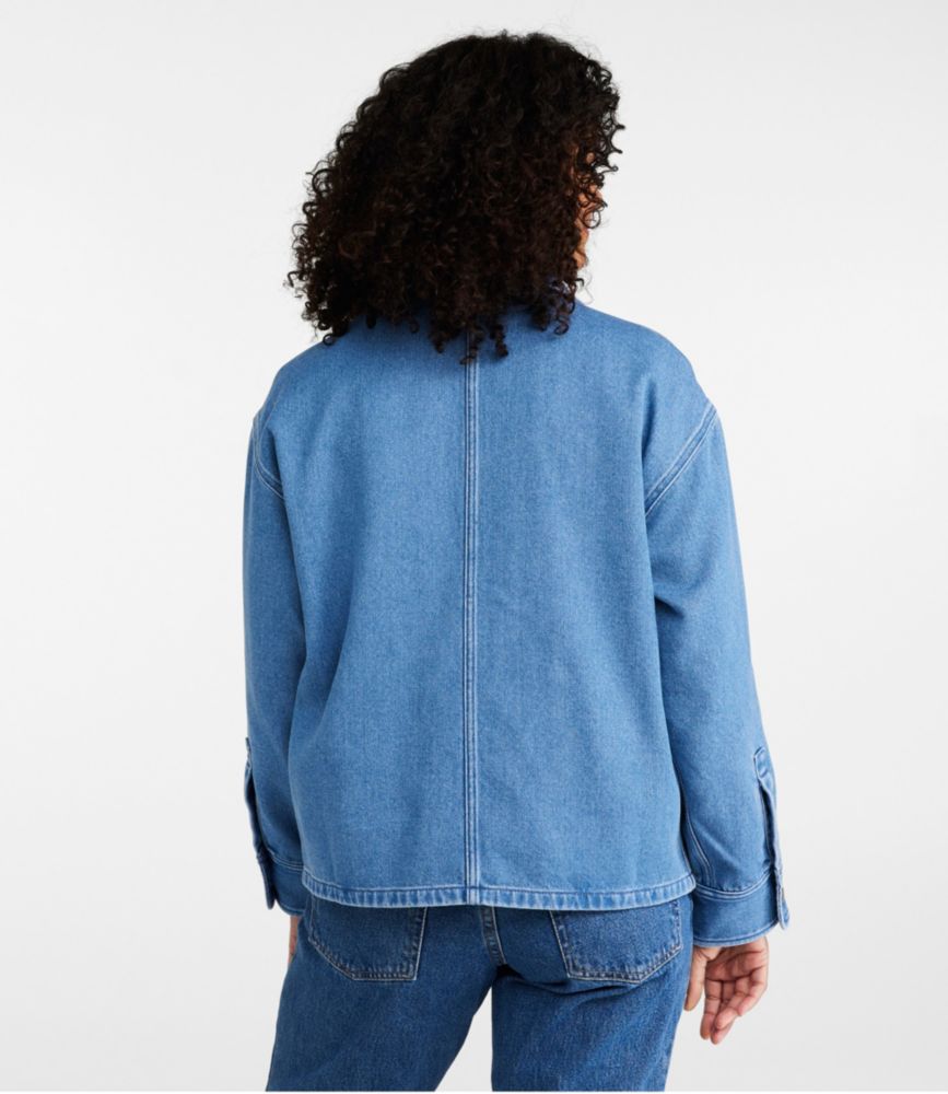 Women's Signature Denim Chore Shirt, , small image number 3
