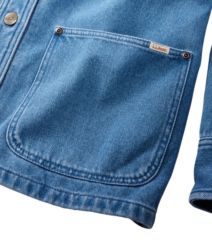 Women's Signature Denim Chore Shirt, , small image number 4