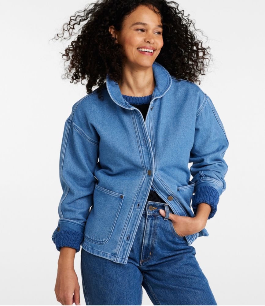 Women's Signature Denim Chore Shirt, , small image number 2