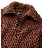Men's Signature Organic Cotton Sweater, Funnel Neck, Full Zip