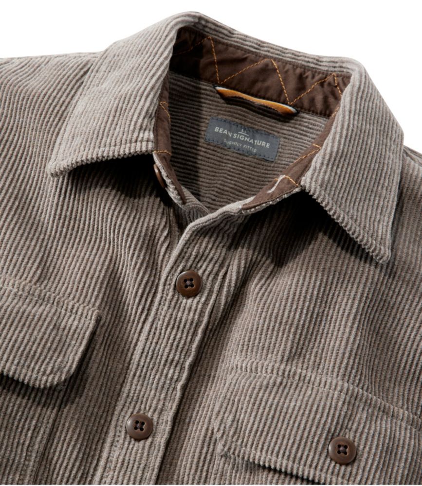 Men's Signature Cord Workshirt, Fossil Brown, small image number 6