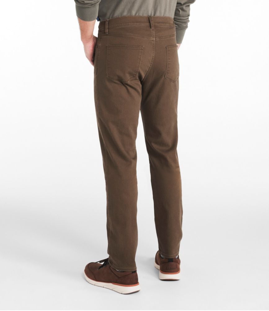 Men's Signature Northwoods Slub Twill Pants, Classic Fit, Tapered Leg, Dark Umber, small image number 3