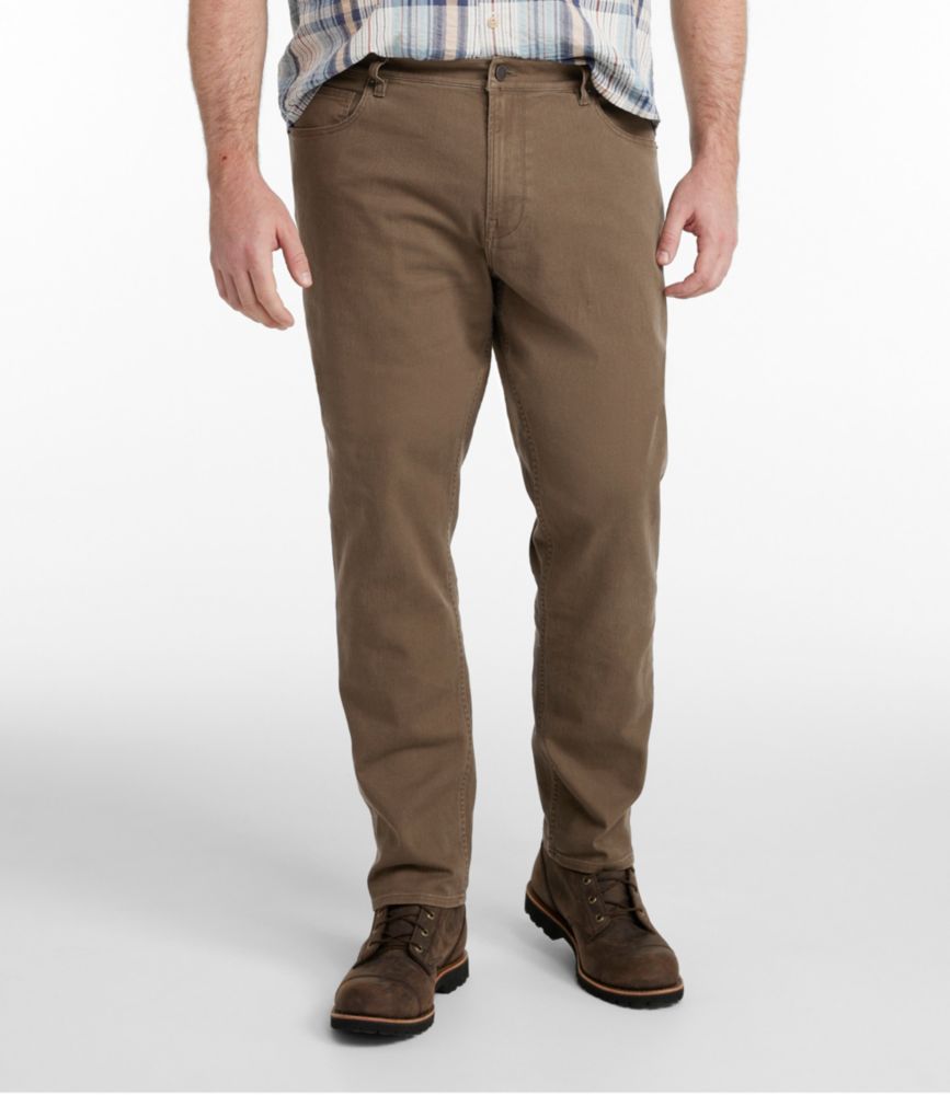 Men's Signature Northwoods Slub Twill Pants, Classic Fit, Tapered Leg, Dark Umber, small image number 4