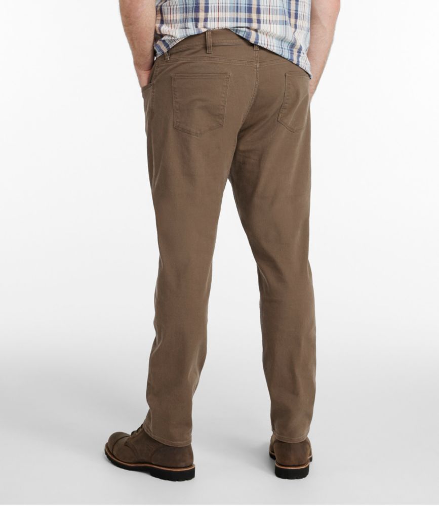 Men's Signature Northwoods Slub Twill Pants, Classic Fit, Tapered Leg, Dark Umber, small image number 5