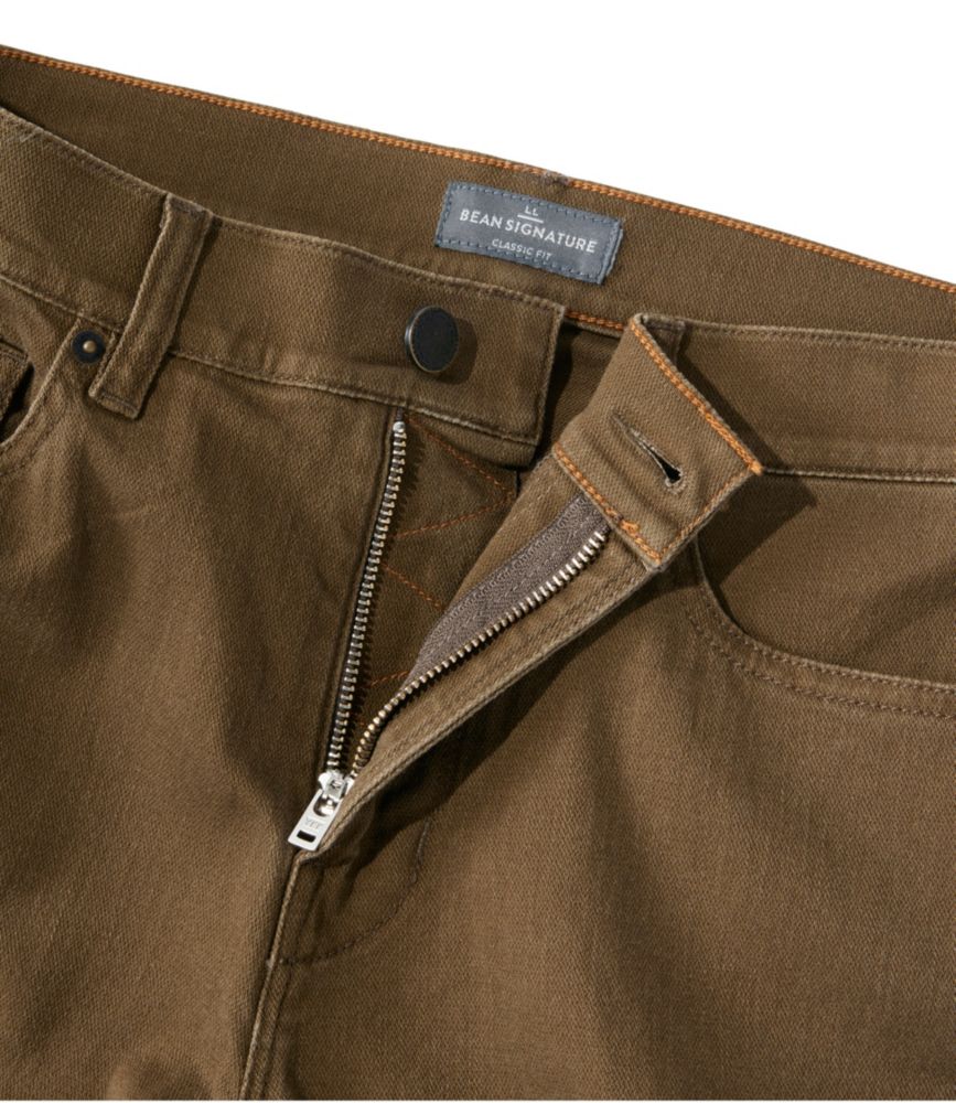 Men's Signature Northwoods Slub Twill Pants, Classic Fit, Tapered Leg, Dark Umber, small image number 6