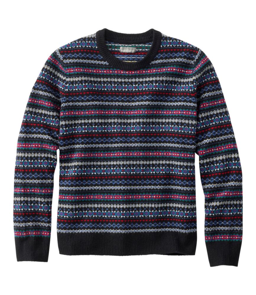 Men's Signature Camp Merino Wool Crewneck Sweater, Pattern