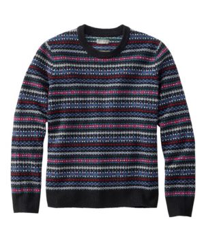 Men's Signature Camp Merino Wool Crewneck Sweater, Pattern, New