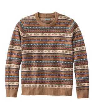 Men's Signature Camp Merino Wool Crewneck Sweater, Pattern