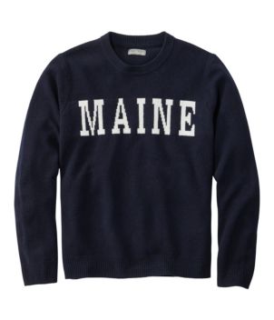 Men's Signature Camp Merino Wool Crewneck Sweater, Pattern