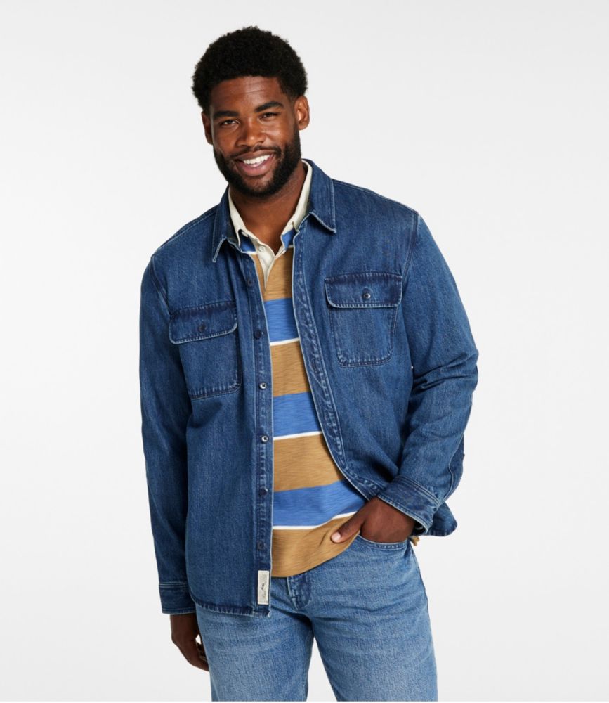 Men's Signature Denim Workshirt, , small image number 4