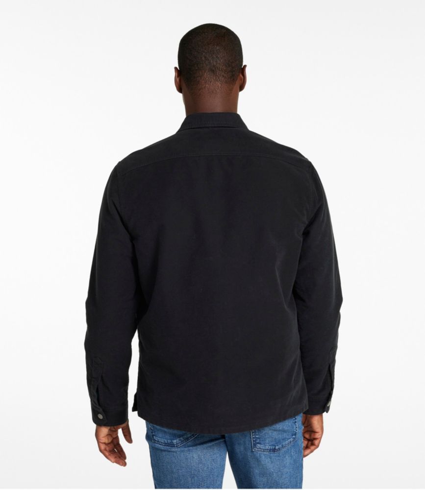 Men's Signature Heritage Moleskin Shirt Jac, Black Slate, small image number 3