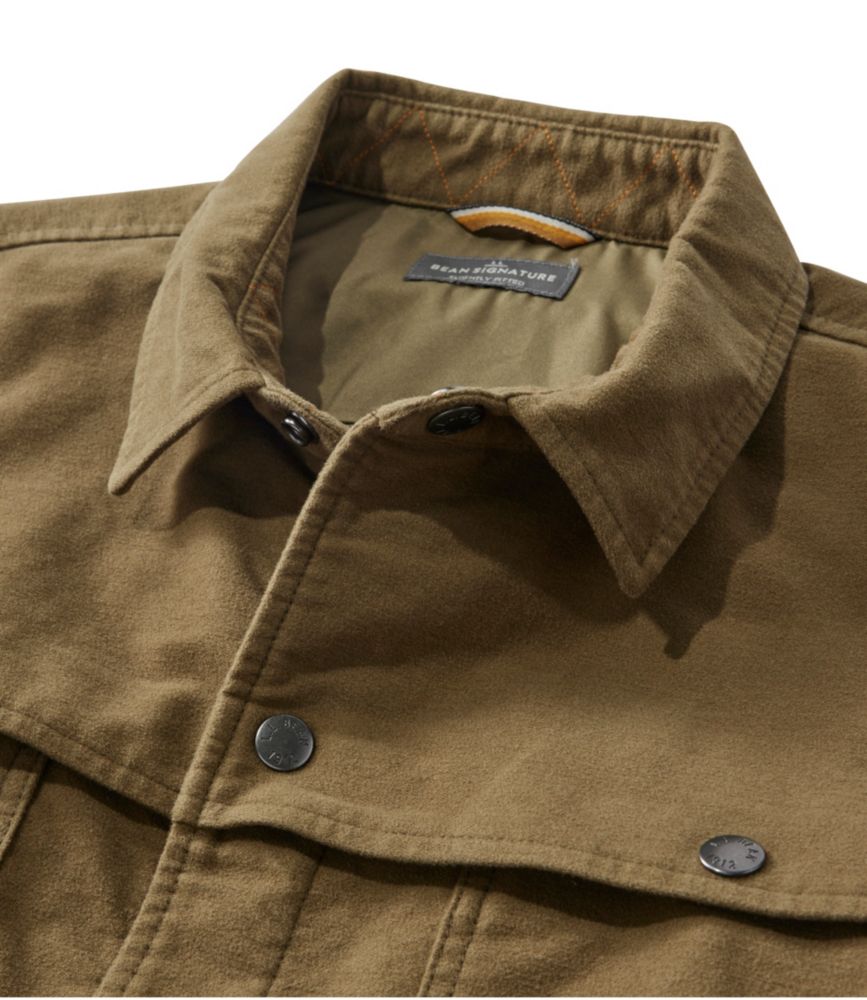 Men's Signature Heritage Moleskin Shirt Jac, Black Slate, small image number 6