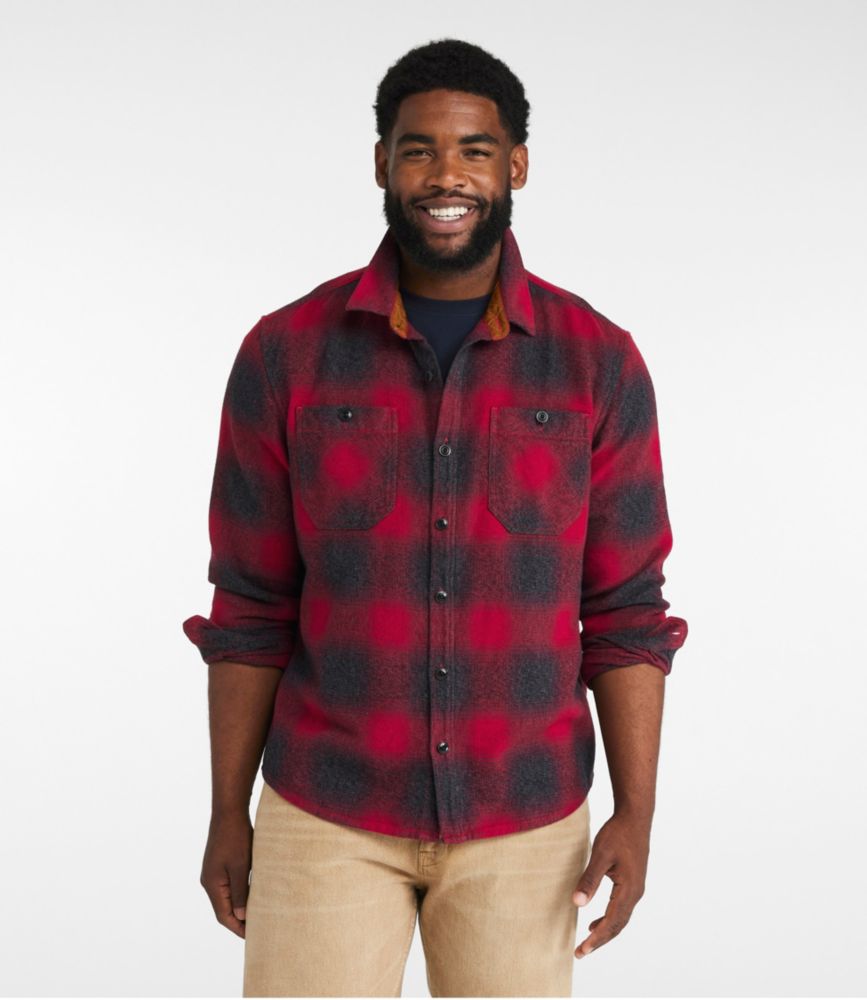 Men's Signature Northwoods Twill Shirt, Deep Blue, small image number 4