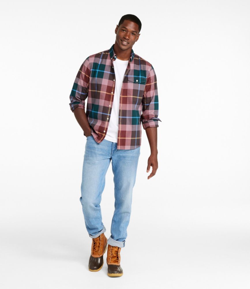 Men's Signature Premium Pima Cotton Oxford Shirt, Long-Sleeve