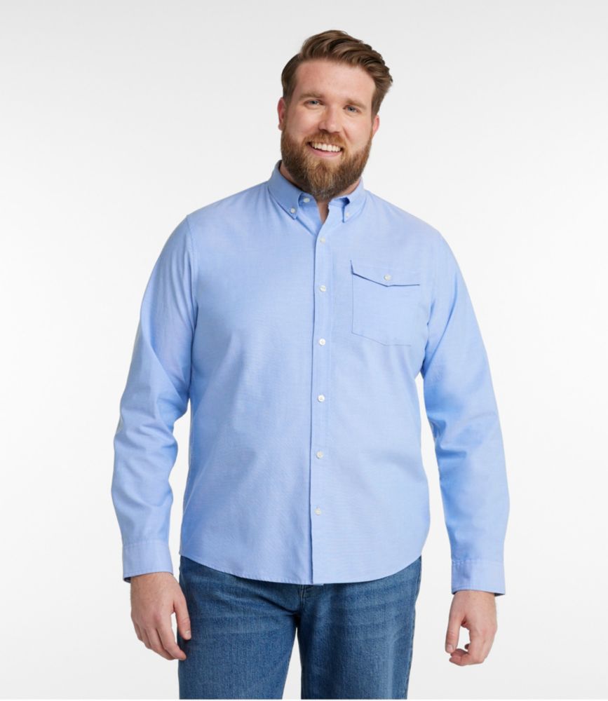 Men's Signature Premium Pima Cotton Oxford Shirt, Long-Sleeve