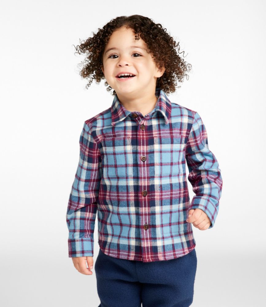 Toddlers' Scotch Plaid Flannel Shirt, Blue Ridge Plaid, small image number 3
