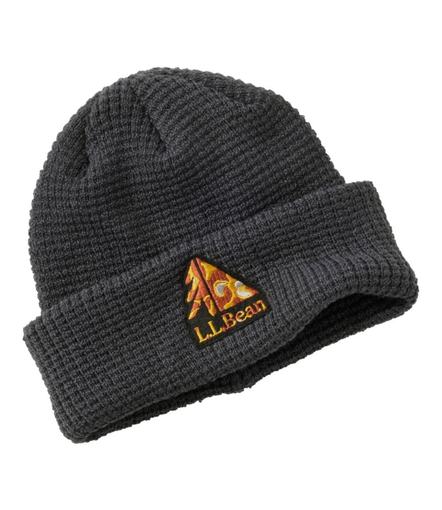 Kids' L.L.Bean Beanie, Waffle, Coal Traverse, small image number 1