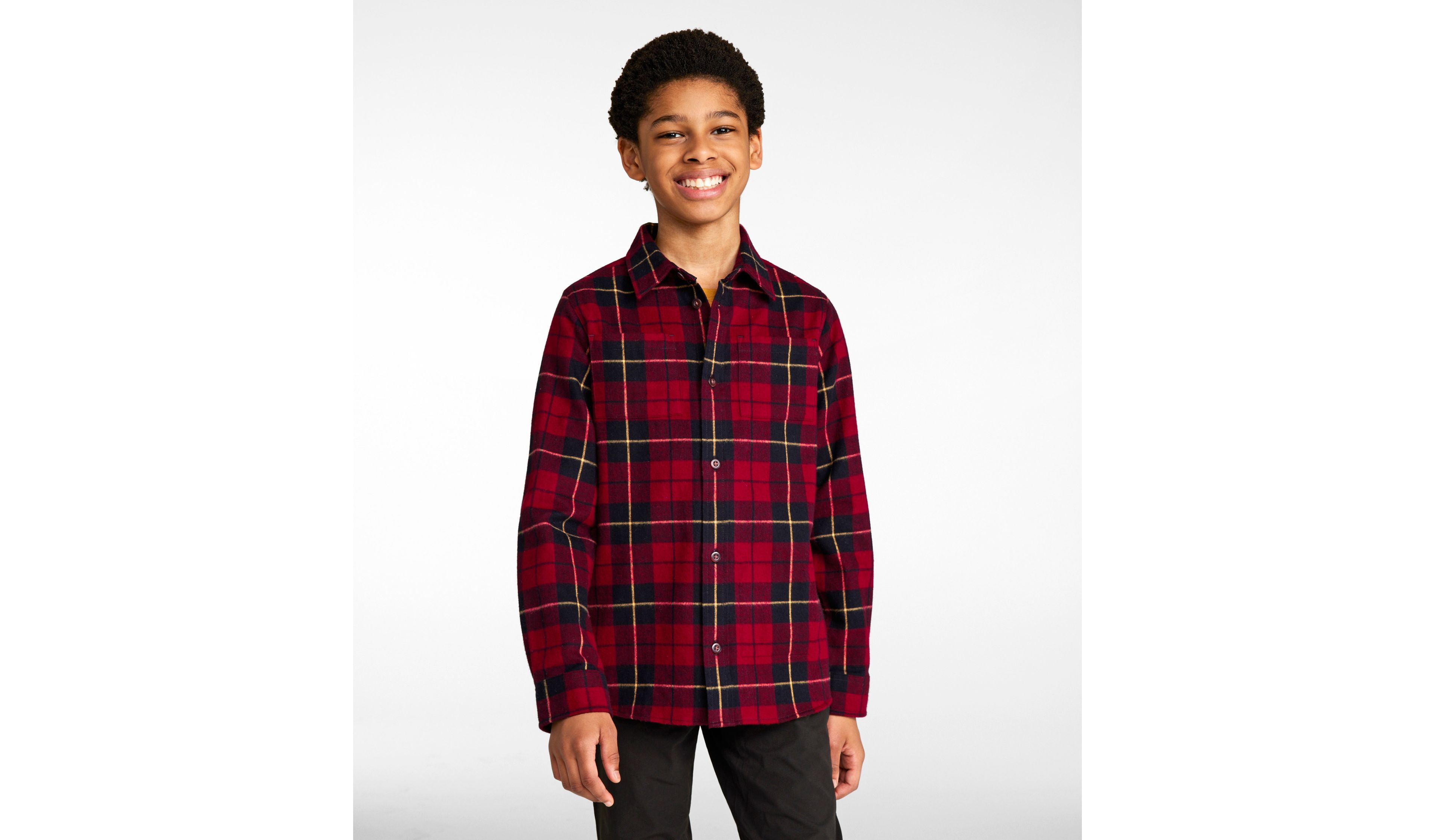 Kids' Scotch Plaid Flannel Shirt