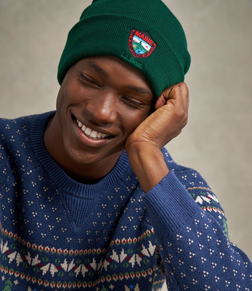 Adults' Maine Inland Fisheries and Wildlife Beanie, Forest Green, small image number 3