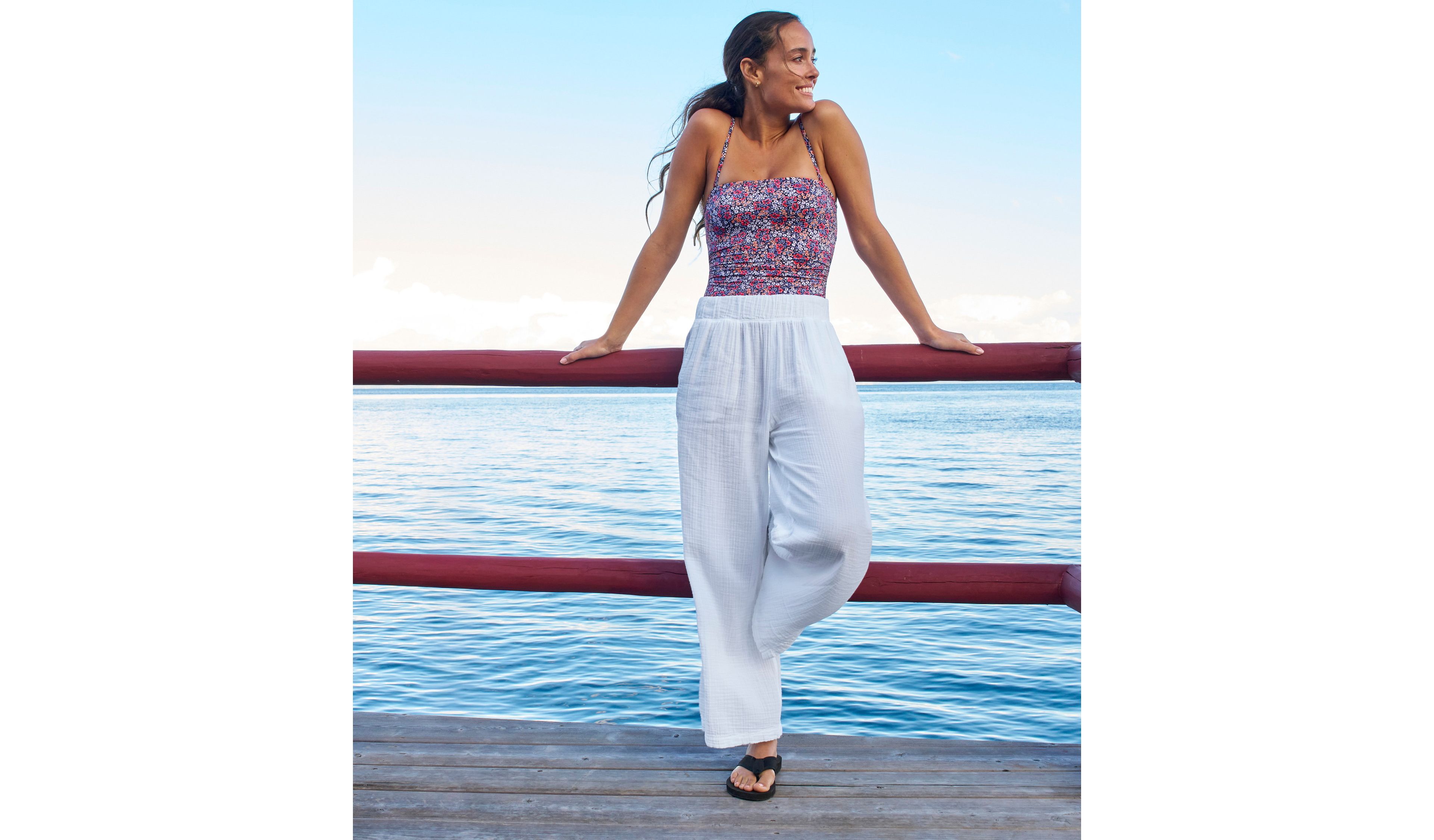 Women's Cloud Gauze Wide-Leg Pants