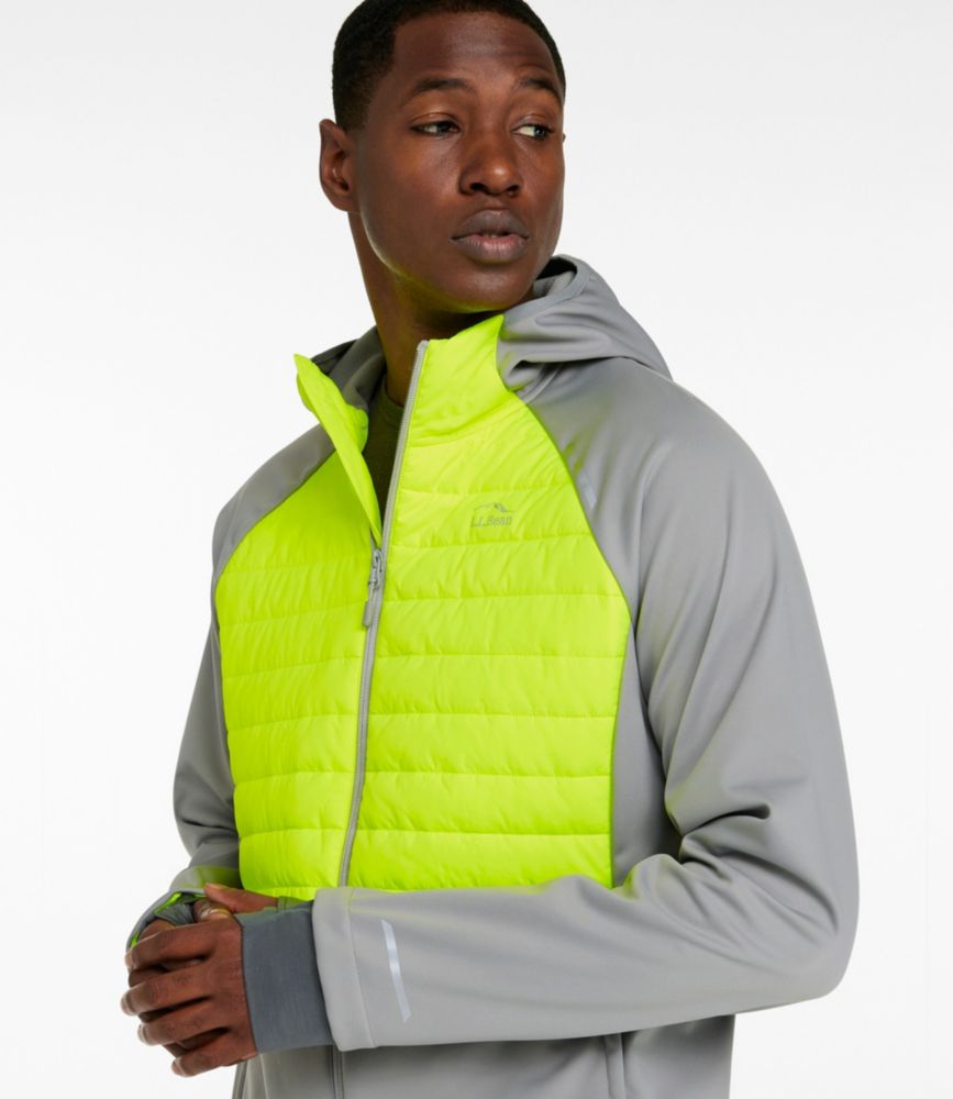 Men's Bean Bright All Weather Jacket, Mineral Gray/Electric Yellow, small image number 2