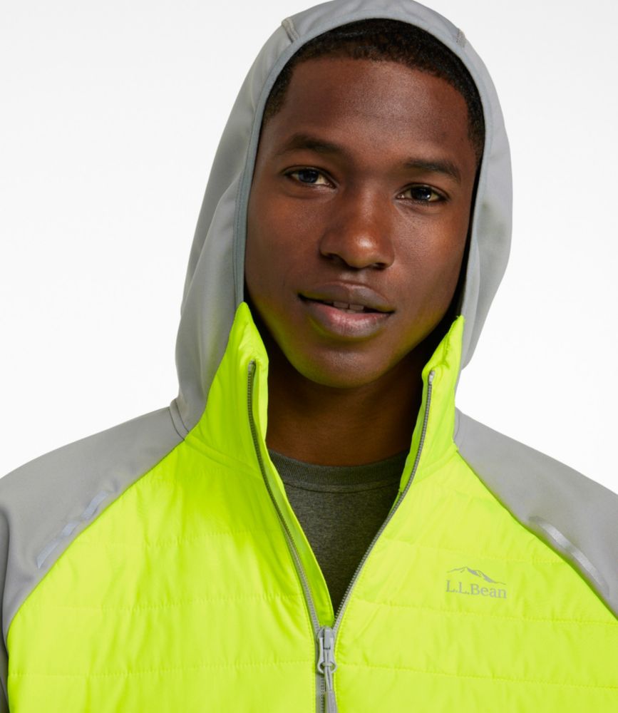 Men's Bean Bright All Weather Jacket, Mineral Gray/Electric Yellow, small image number 6