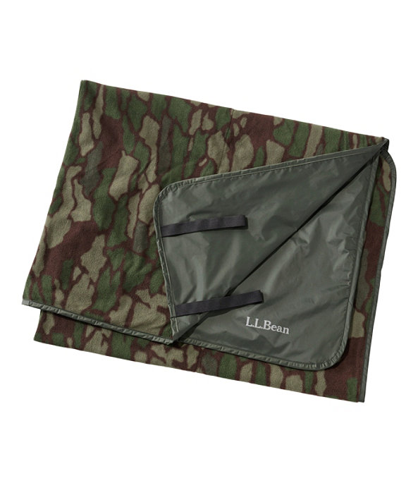 L.L.Bean Waterproof Outdoor Blanket, Plaid, Deep Moss Camo, large image number 0