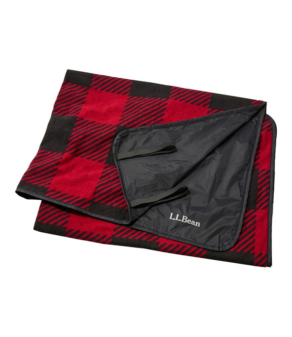 Waterproof Outdoor Blanket, Plaid, Red Buffalo Plaid/Black, large image number 0
