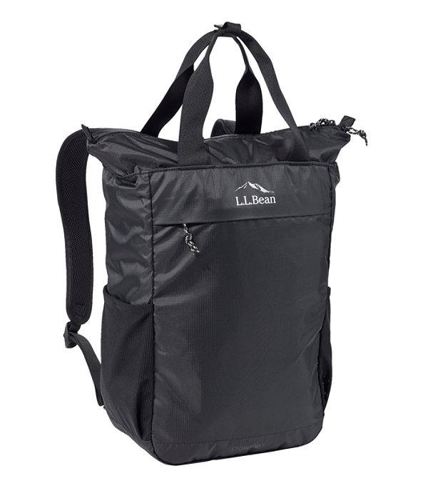 L.L.Bean Stowaway Tote Pack, Black, large image number 0