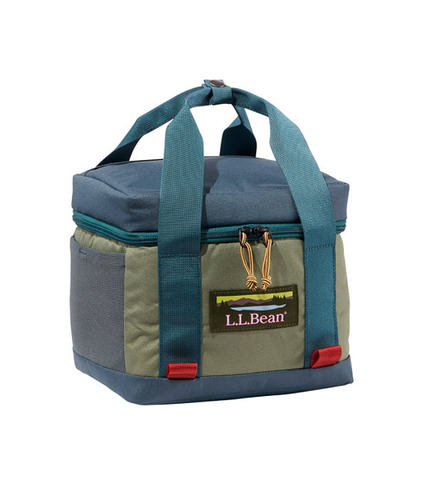 L.L.Bean Softpack Adventure Cooler, 7 Liter, Olive Gray/Shade Teal, large image number 0