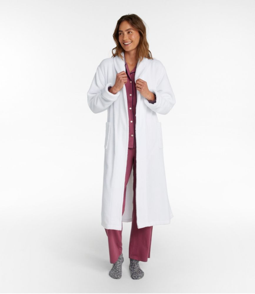 Women's Soft Plush Terry Robe, Deep Blue, small image number 4