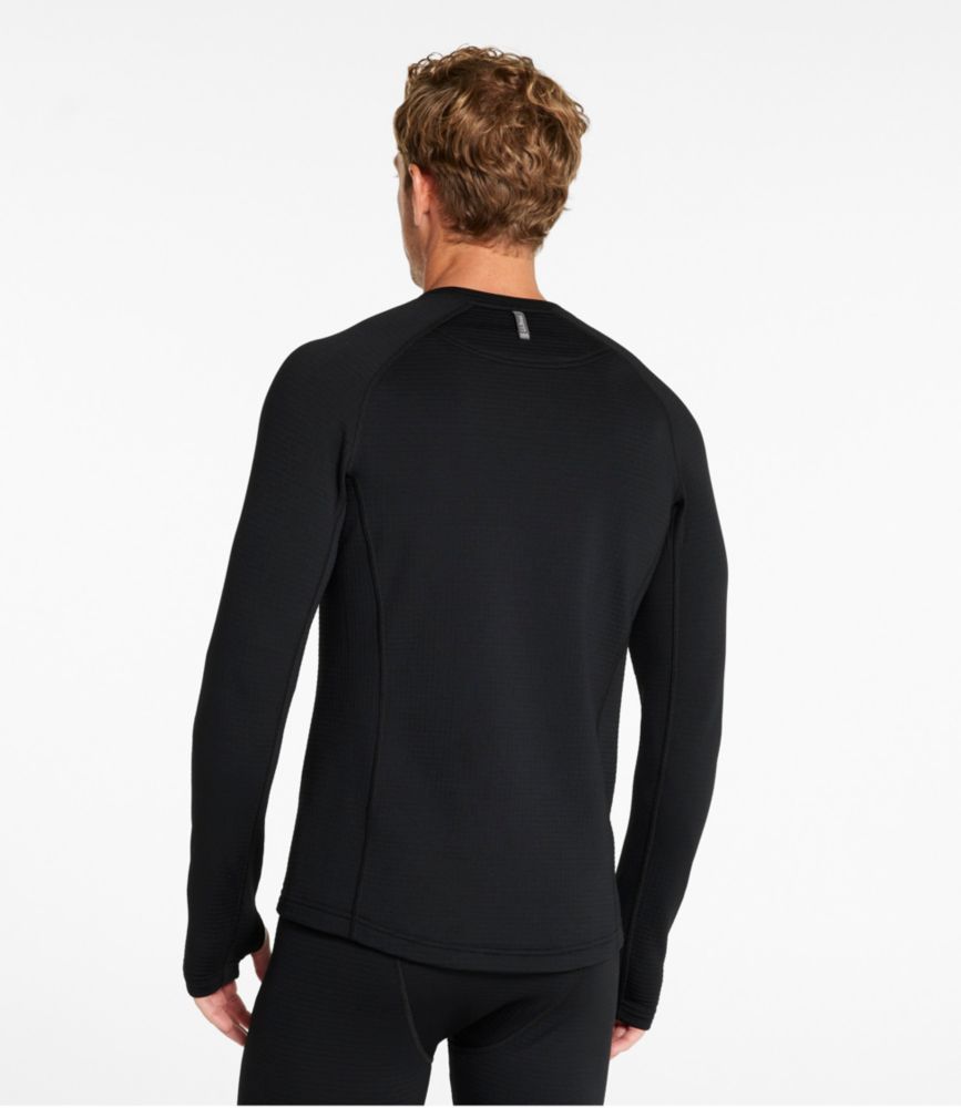 Men's L.L.Bean Heavyweight Base Layer Crew Top, Midnight Black, small image number 3