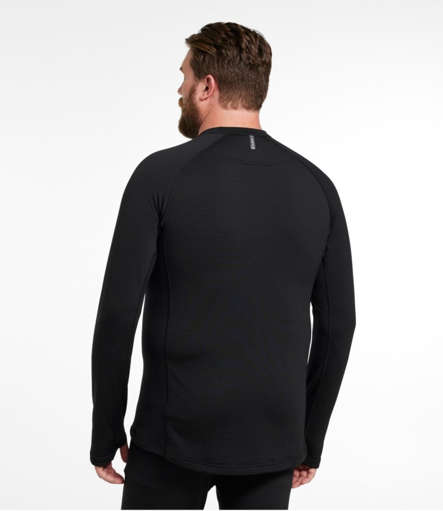 Men's L.L.Bean Heavyweight Base Layer Crew Top, Midnight Black, small image number 5